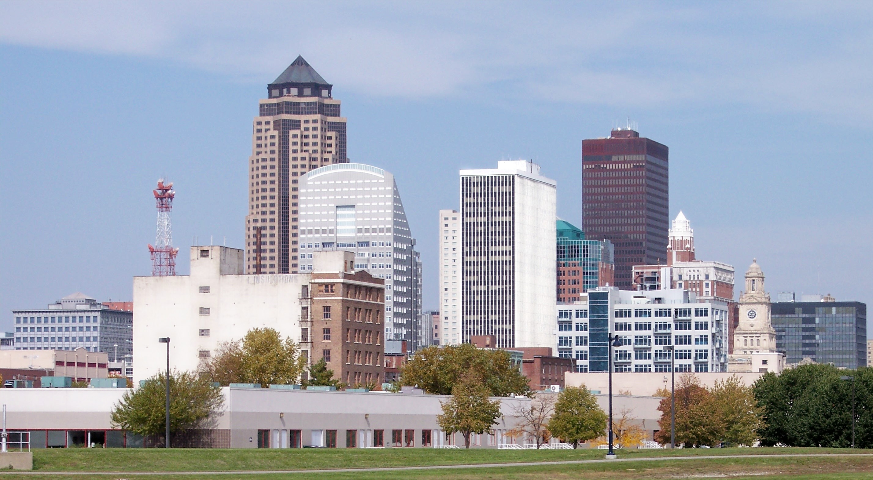 Panorama de Des Moines au bord de l’eau
